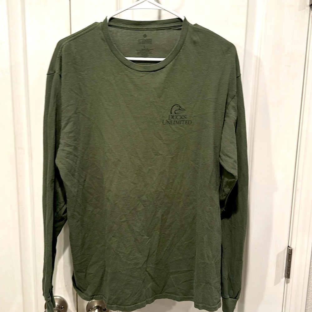 Ducks Unlimited Print Shirt Size Large Work Very Few Times